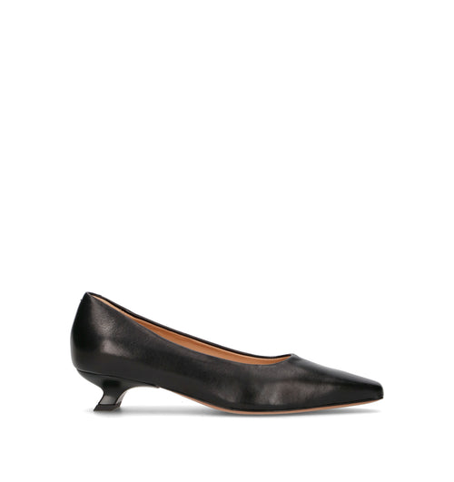 JUBILE' Décolleté donna nera in pelle
