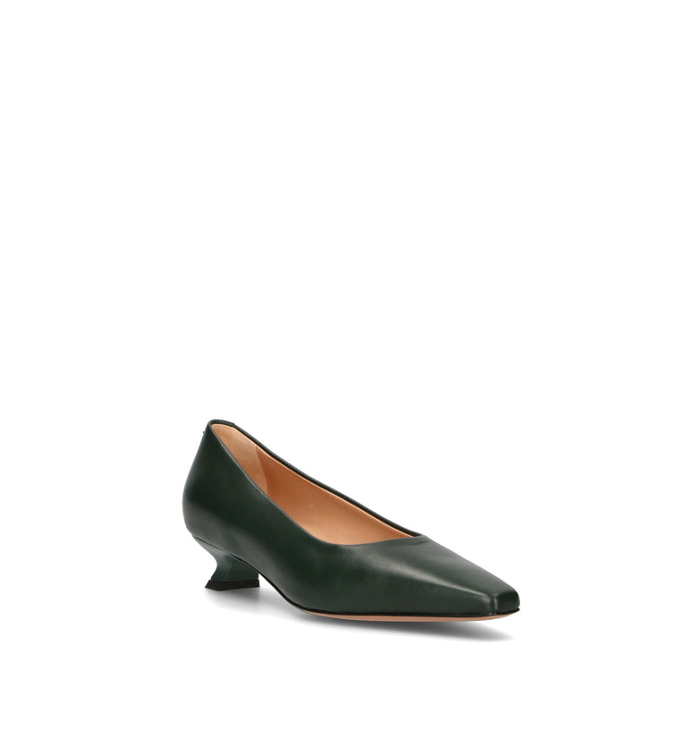 JUBILE' Décolleté donna verde in pelle