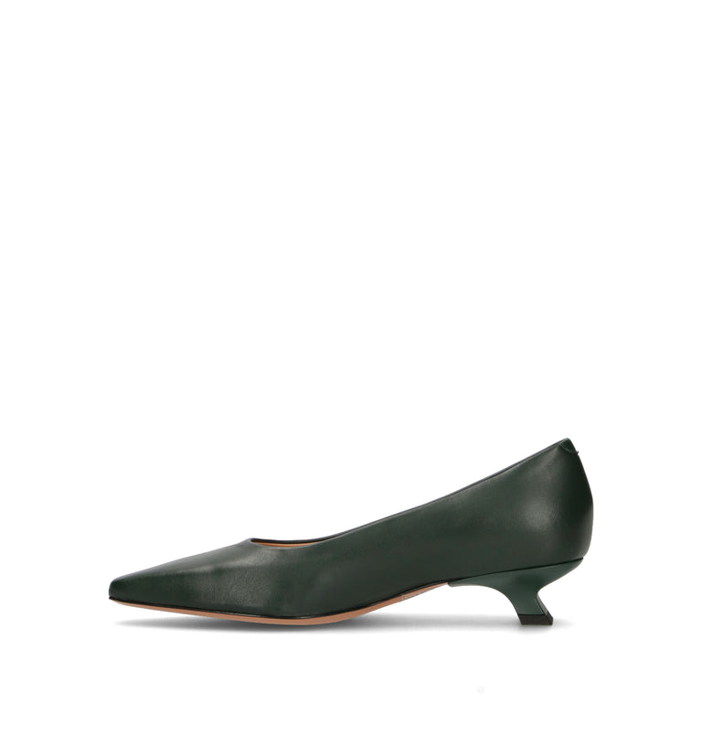 JUBILE' Décolleté donna verde in pelle