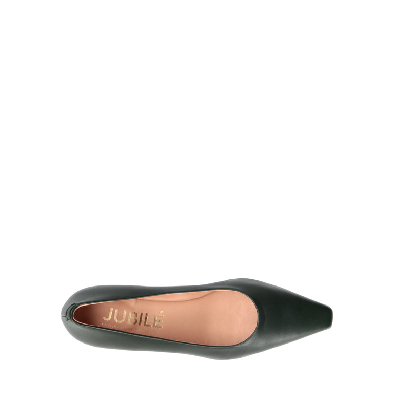 JUBILE' Décolleté donna verde in pelle