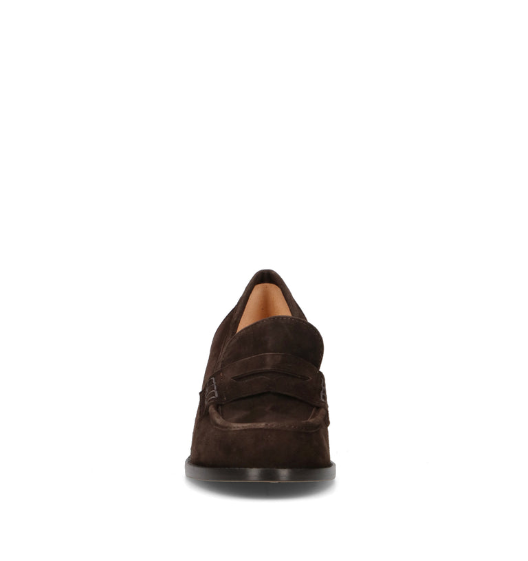 JUBILE' Mocassino donna marrone in suede