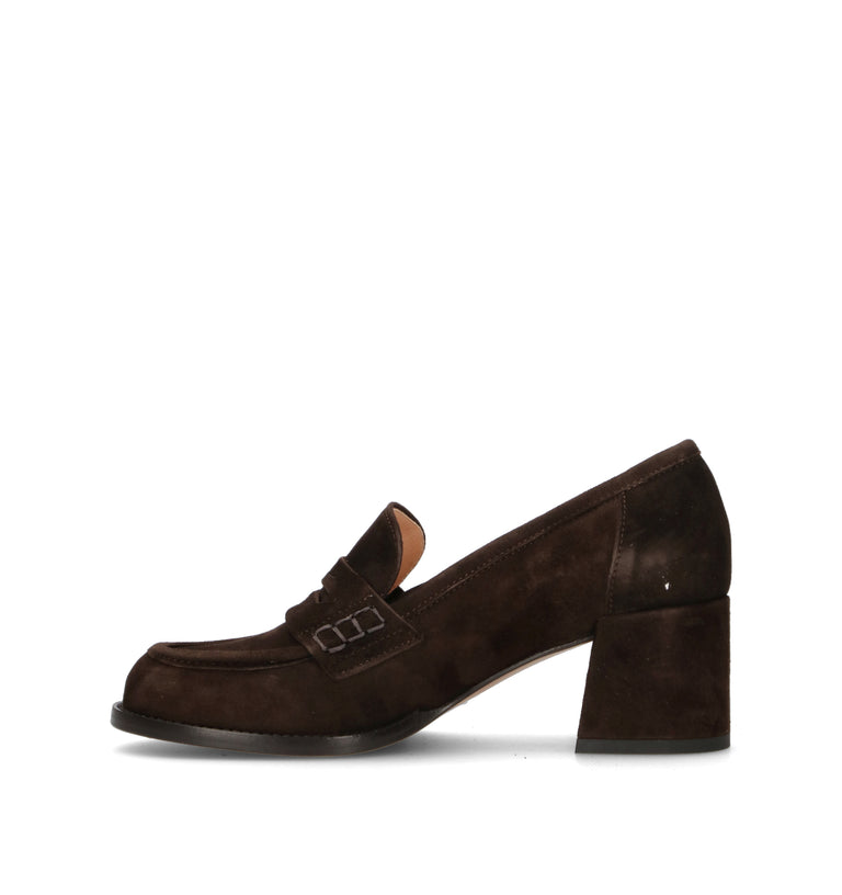 JUBILE' Mocassino donna marrone in suede