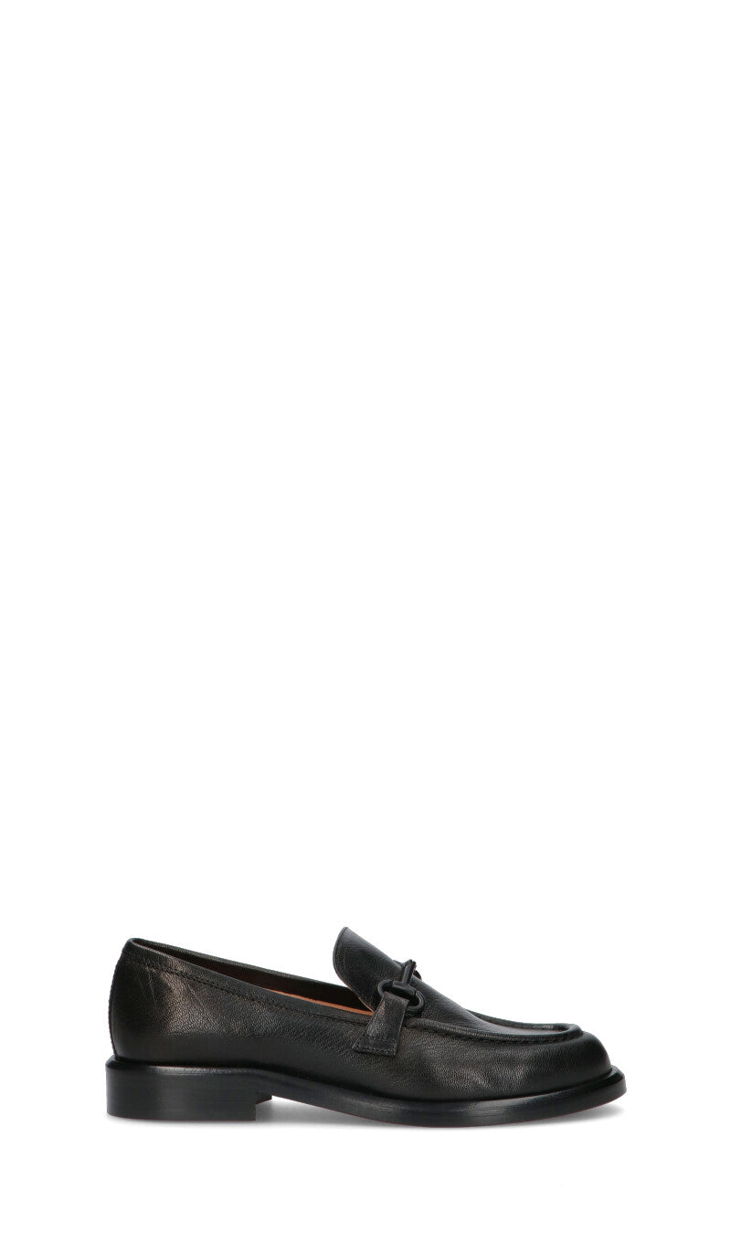 JUBILE' Mocassino donna nero in pelle