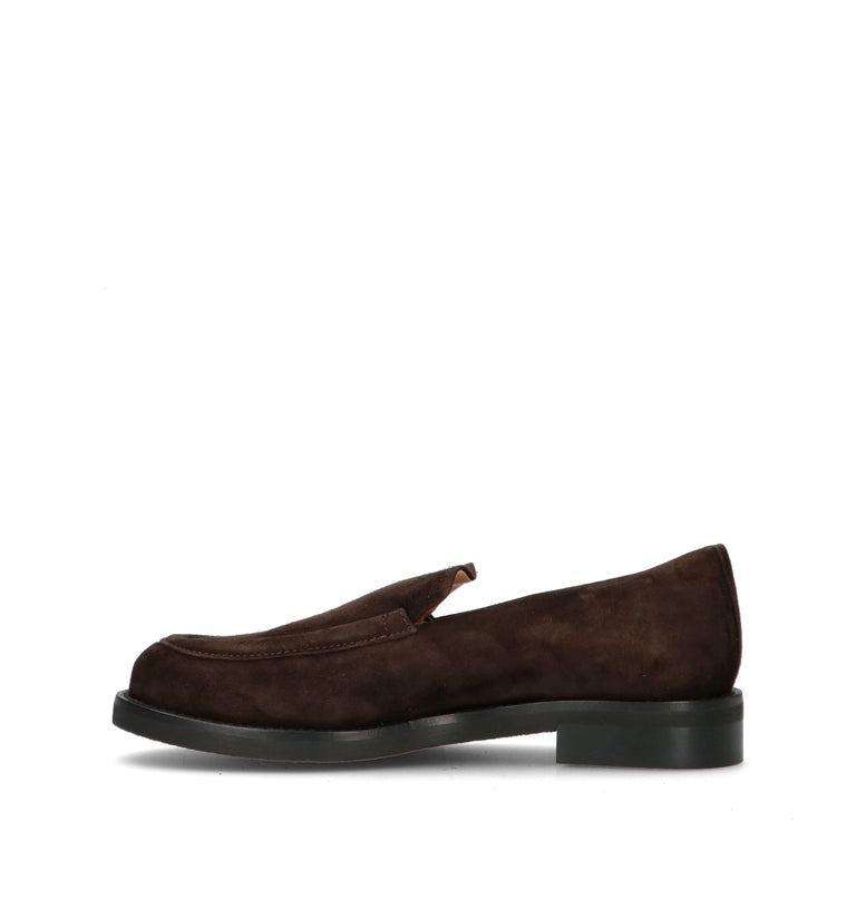 JUBILE' Mocassino donna marrone in suede