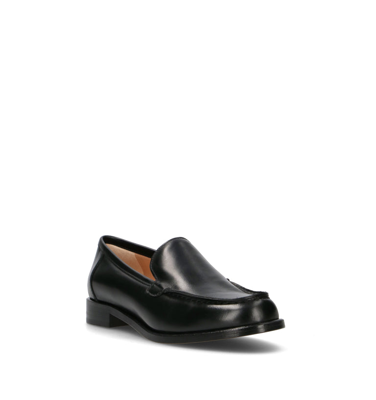 JUBILE' Mocassino donna nero in pelle