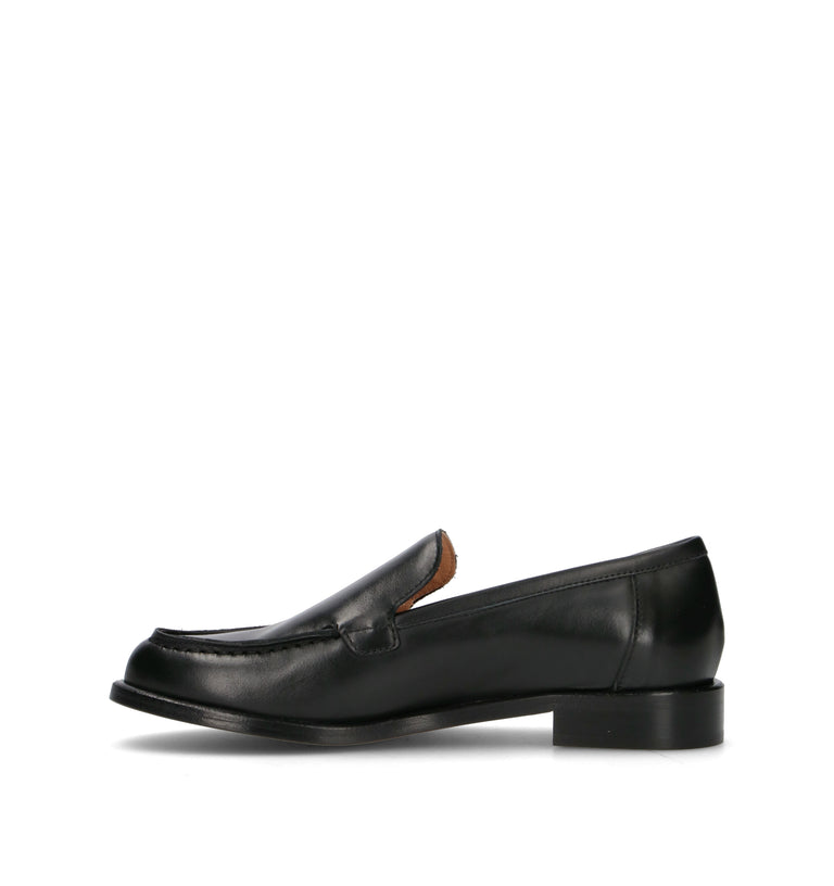 JUBILE' Mocassino donna nero in pelle
