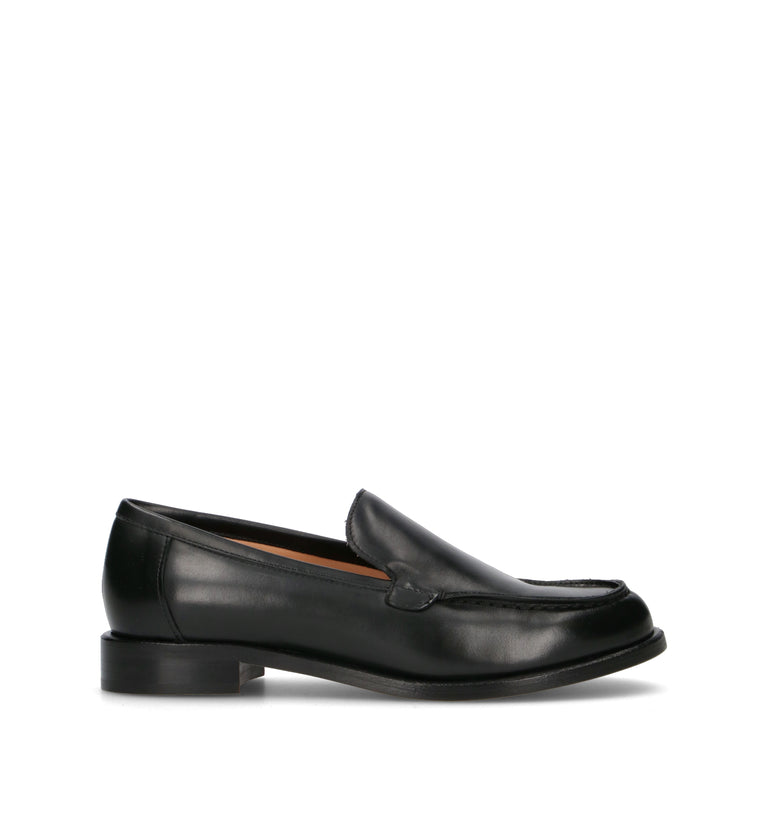 JUBILE' Mocassino donna nero in pelle