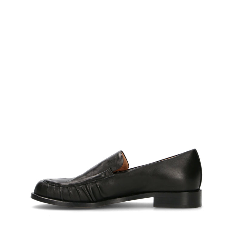 JUBILE' Mocassino donna nero in pelle