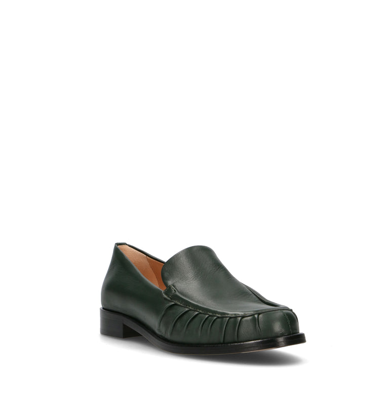 JUBILE' Mocassino donna verde in pelle