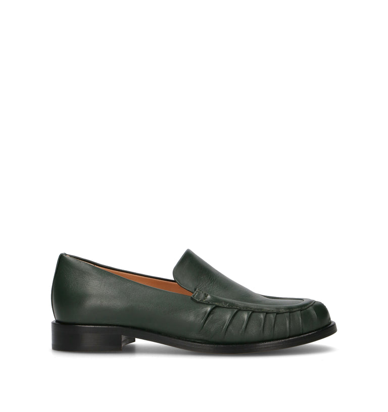 JUBILE' Mocassino donna verde in pelle