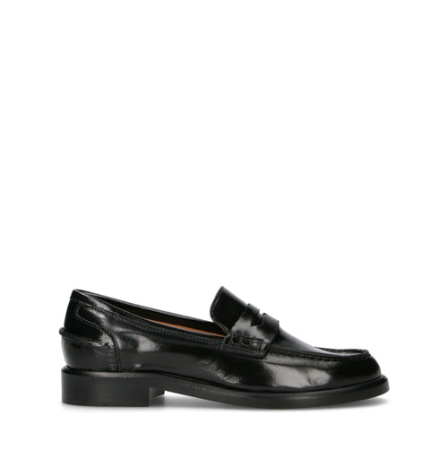 JUBILE' Mocassino donna nero in pelle