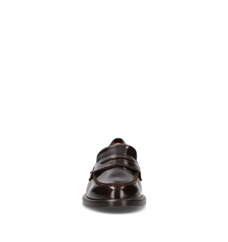 JUBILE' Mocassino donna marrone in pelle