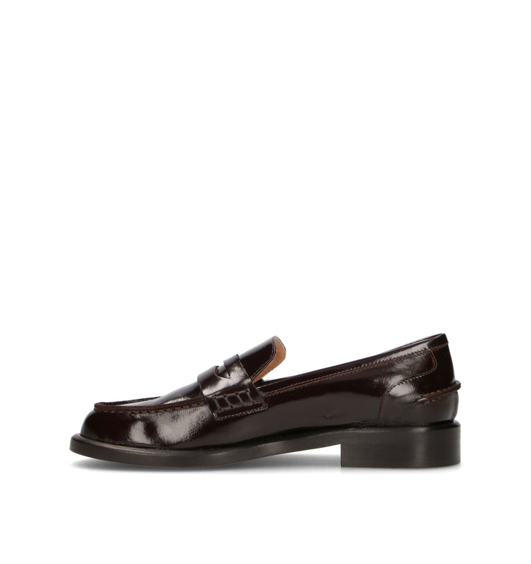 JUBILE' Mocassino donna marrone in pelle
