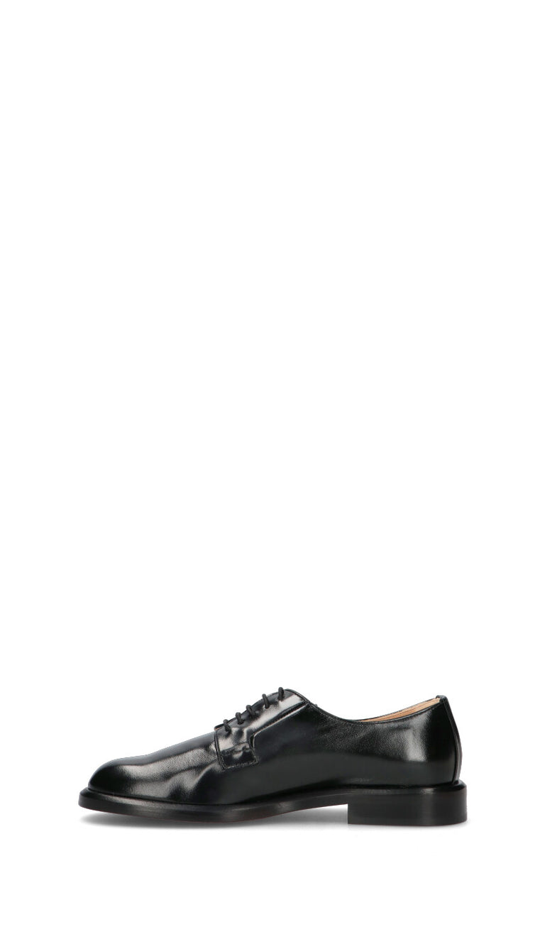 JUBILE' Stringata donna nera in pelle