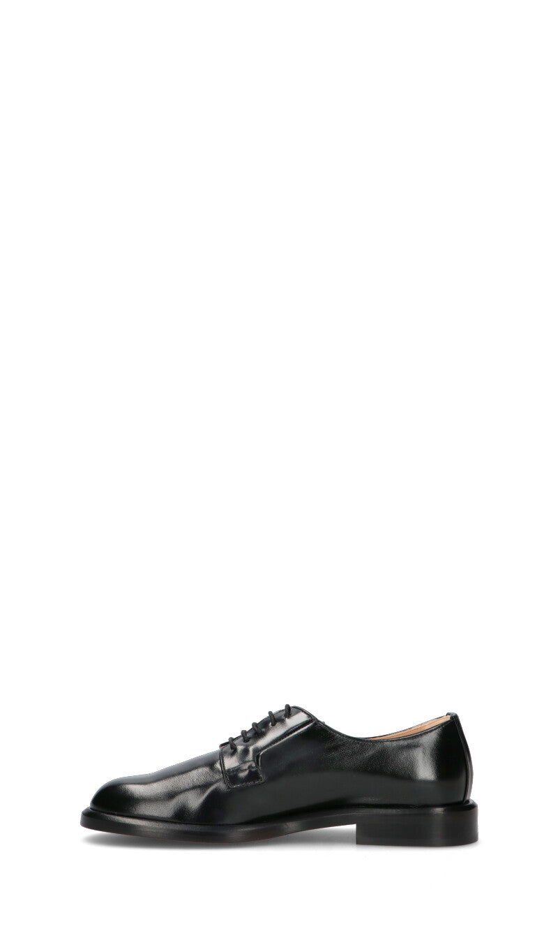 JUBILE' Stringata donna nera in pelle
