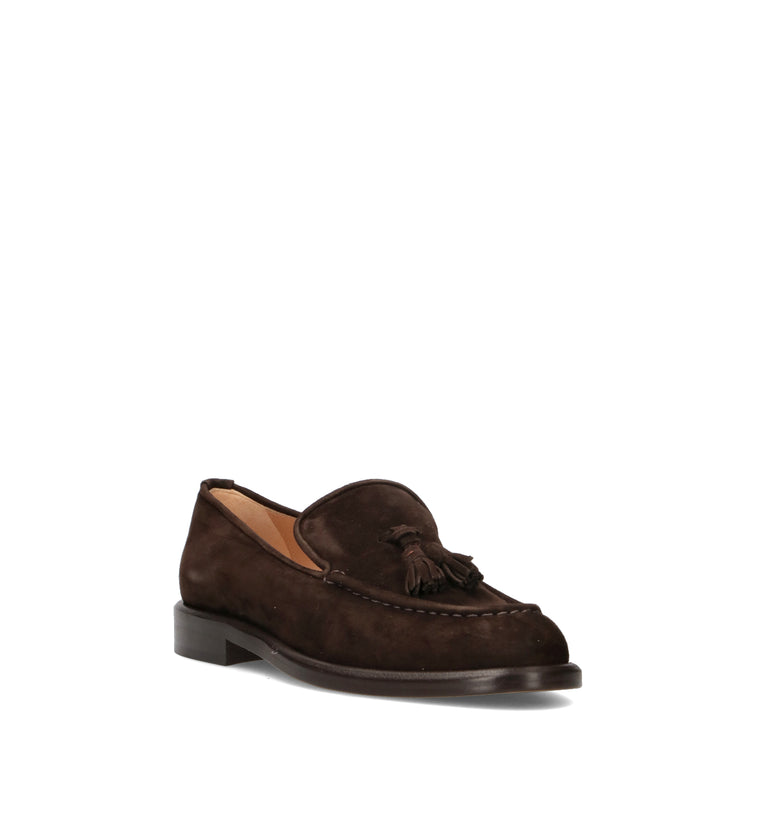JUBILE' Mocassino donna marrone in suede