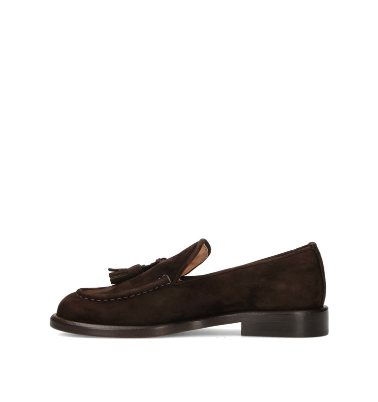 JUBILE' Mocassino donna marrone in suede