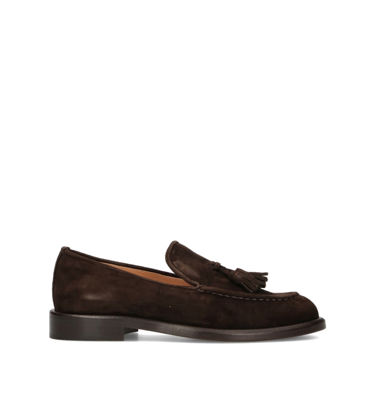 JUBILE' Mocassino donna marrone in suede