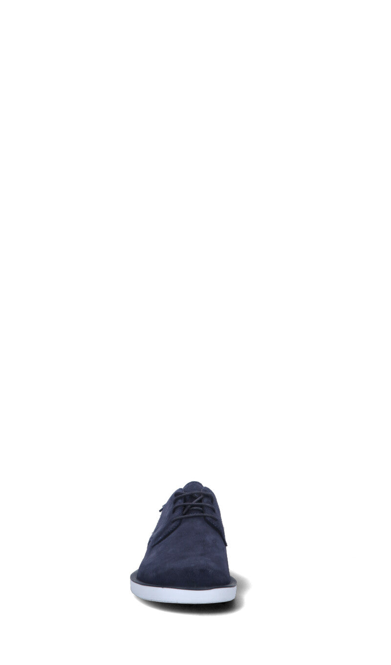 CAMPER Stringata uomo blu in suede