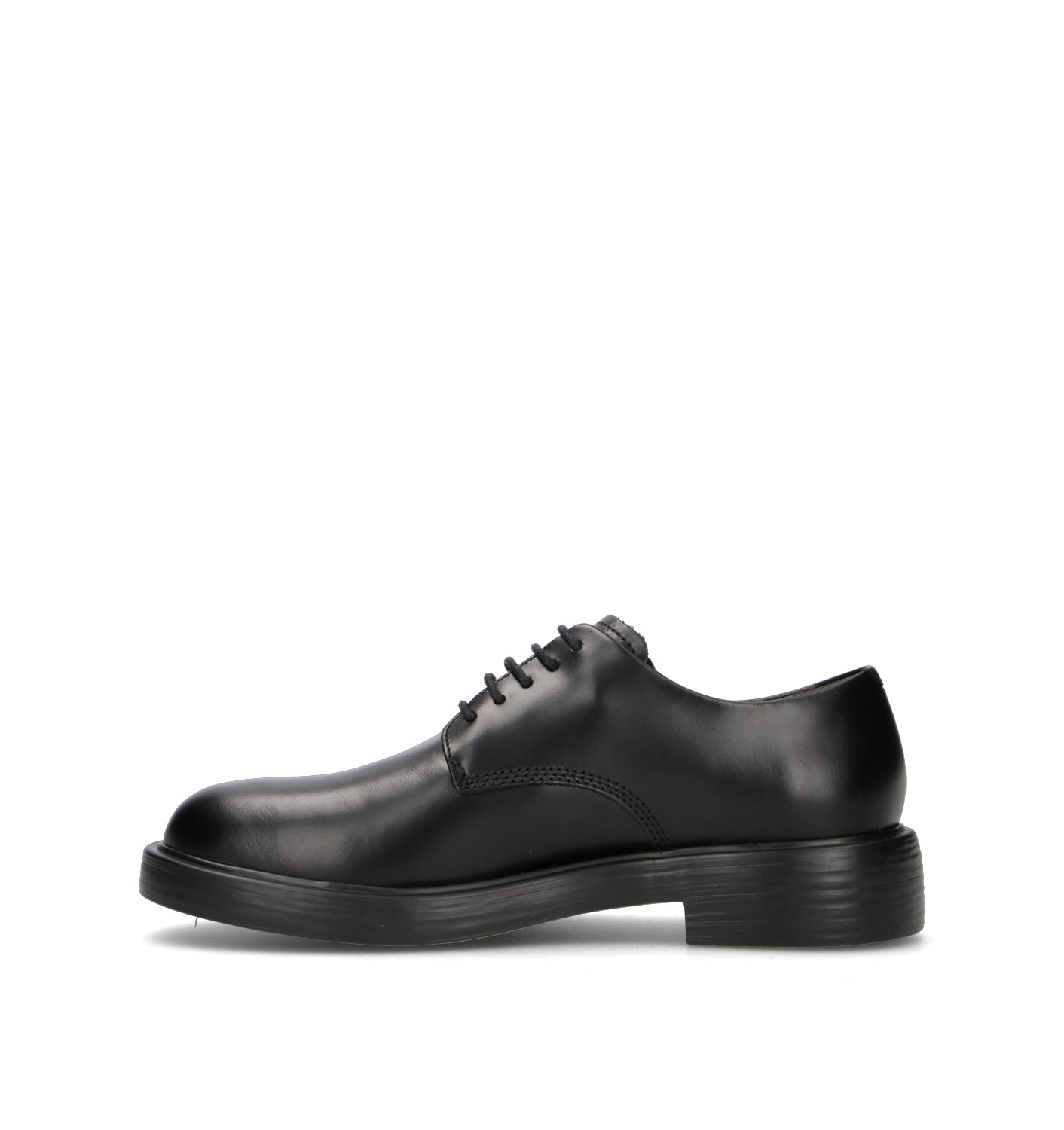 CAMPER Stringata uomo nera in pelle