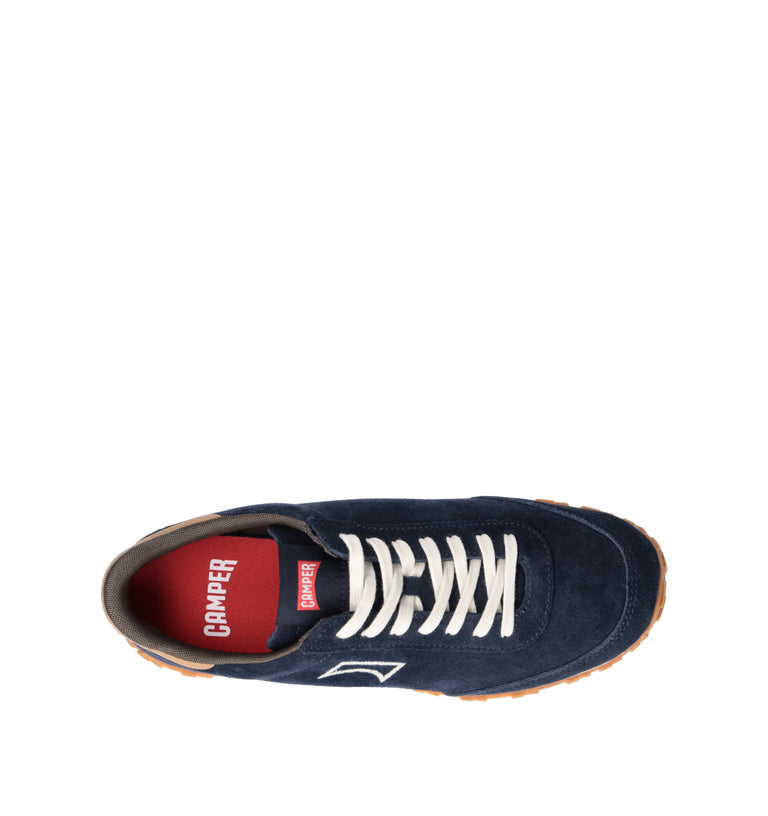 CAMPER Sneaker uomo blu in suede