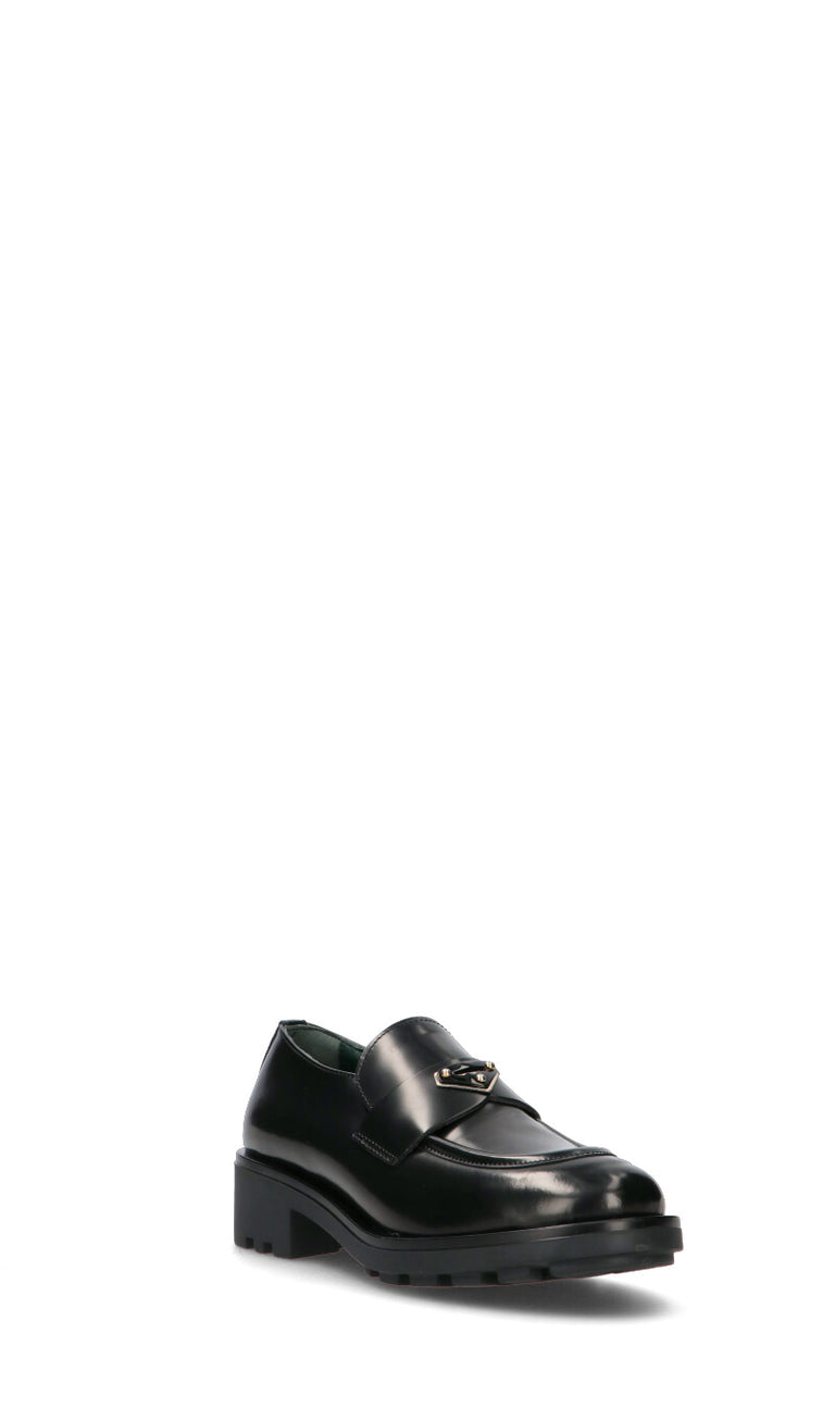 REBECCA VAN DIK Mocassino donna nero in pelle