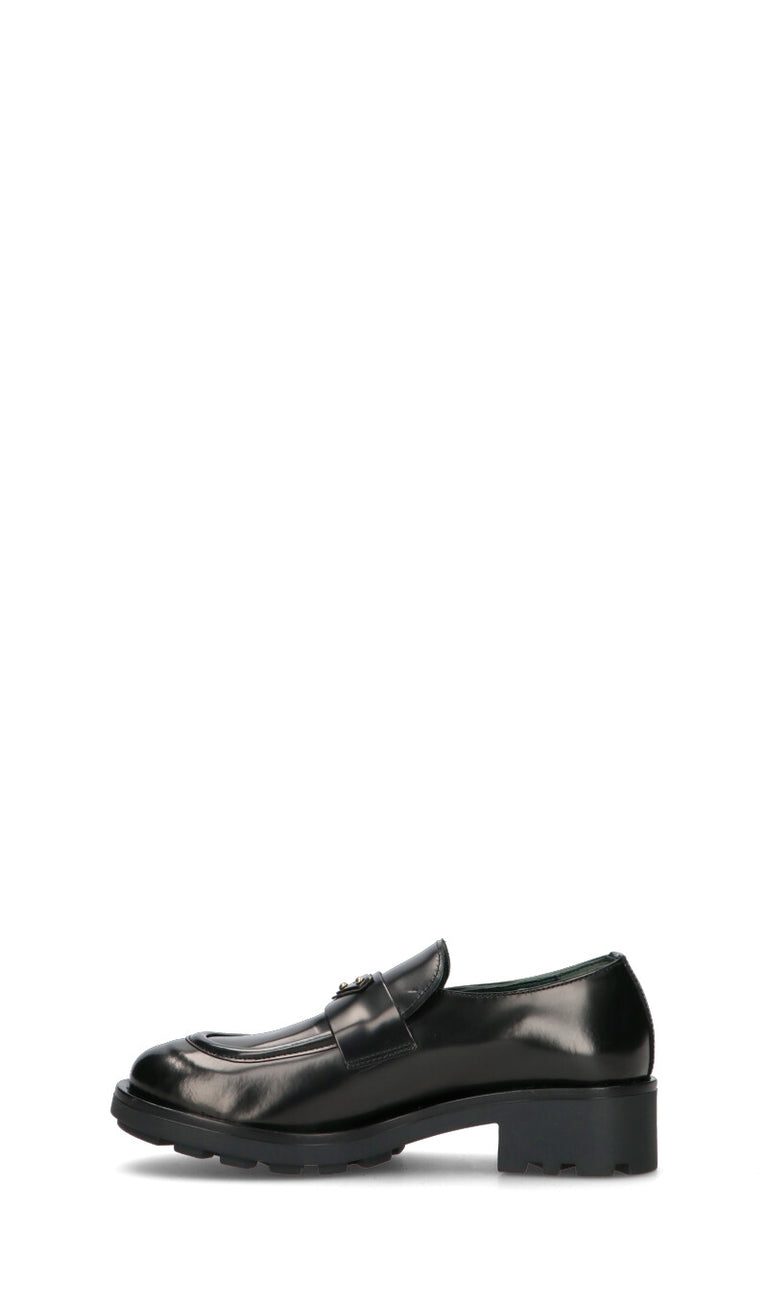 REBECCA VAN DIK Mocassino donna nero in pelle
