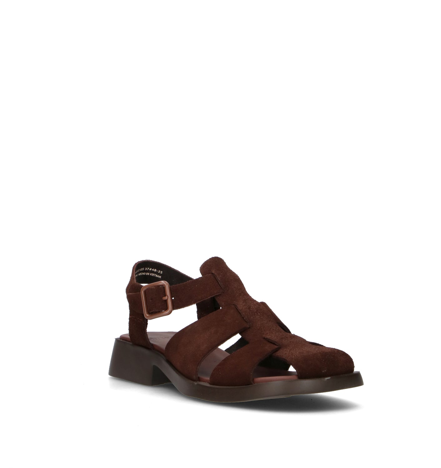 CAMPER Sandalo donna marrone in suede