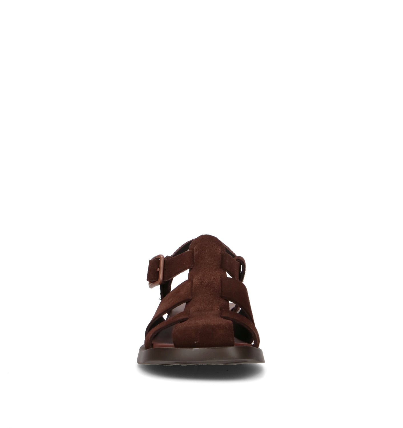 CAMPER Sandalo donna marrone in suede