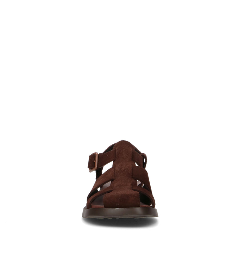 CAMPER Sandalo donna marrone in suede