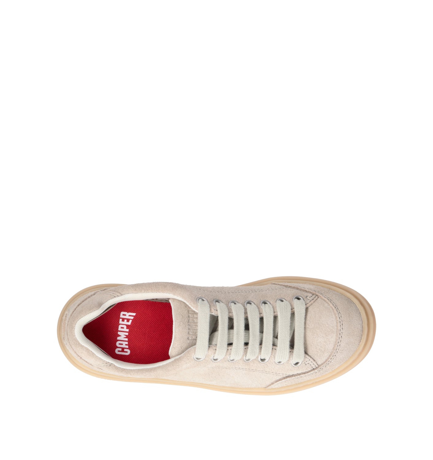 CAMPER Sneaker donna beige in suede