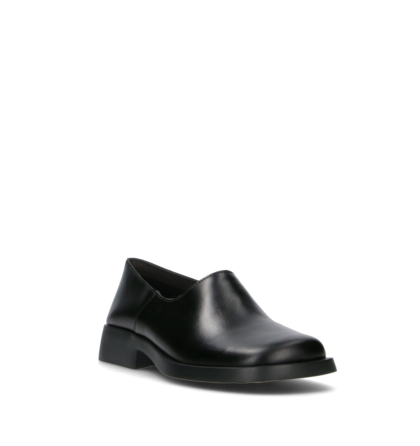 CAMPER Mocassino donna nero in pelle