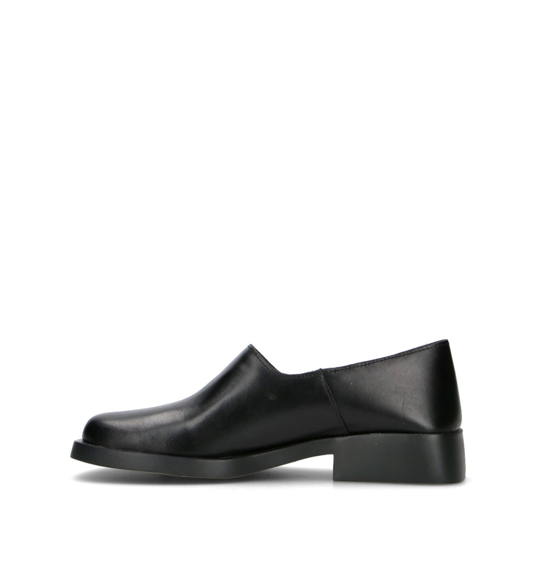 CAMPER Mocassino donna nero in pelle