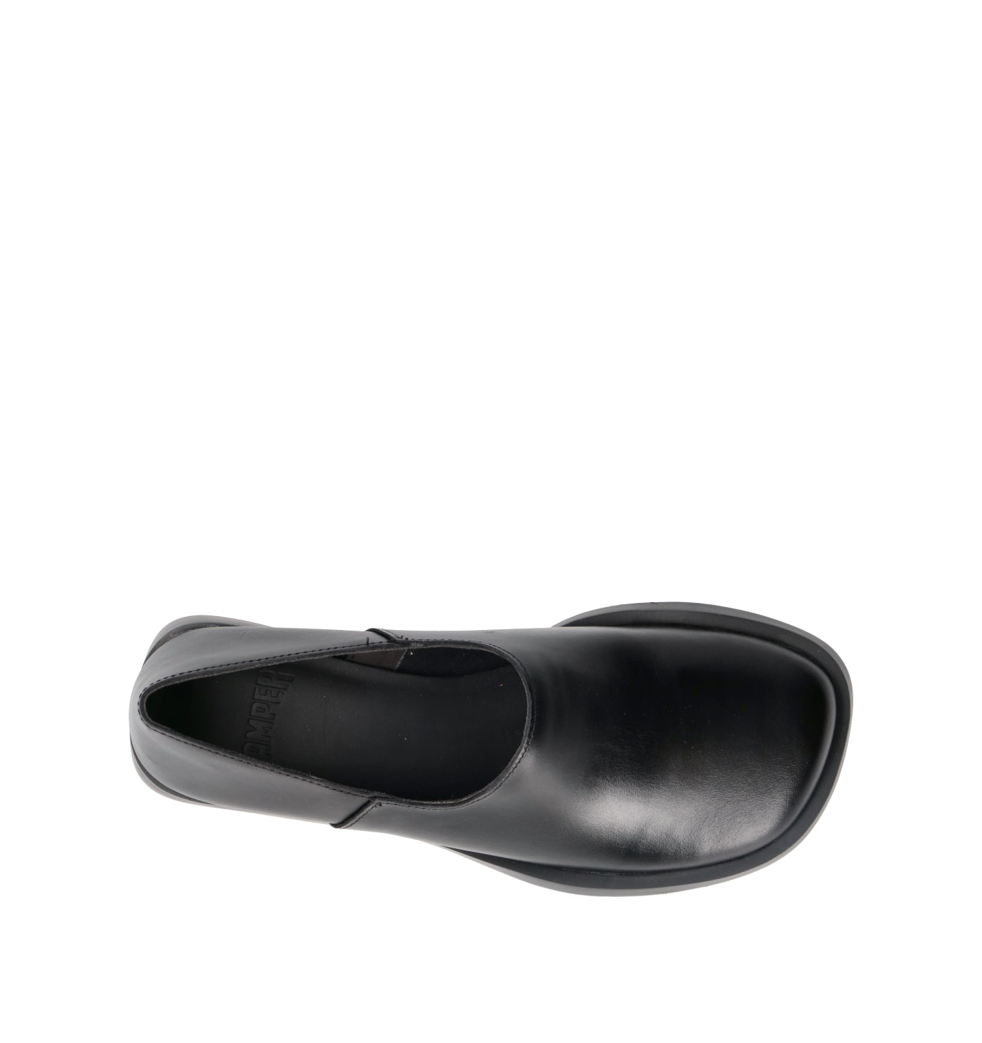 CAMPER Mocassino donna nero in pelle