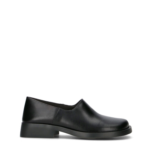 CAMPER Mocassino donna nero in pelle