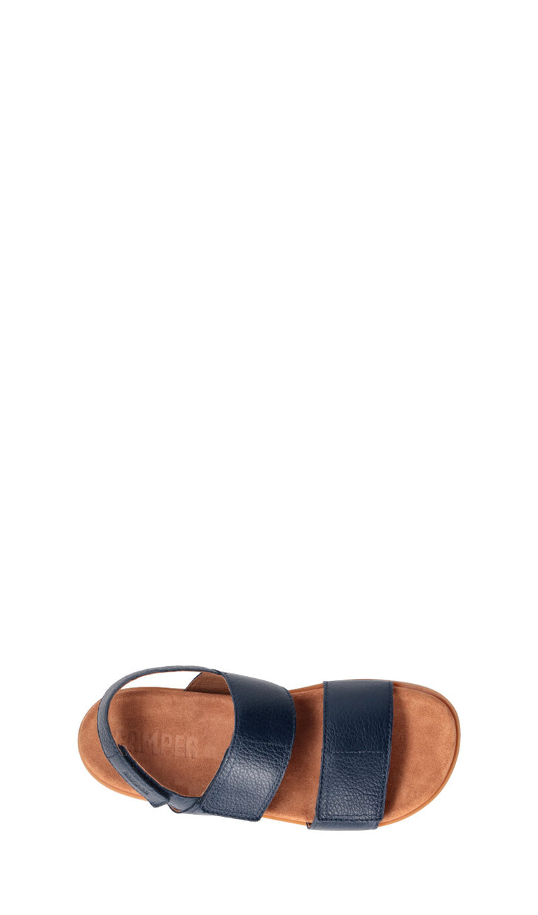 CAMPER Sandalo ragazzo blu in pelle
