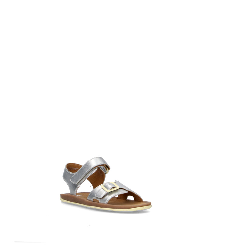 CAMPER Sandalo bimba argento in pelle