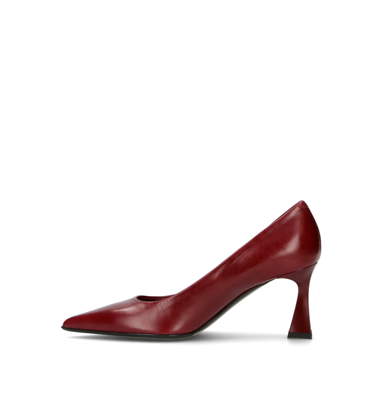 SERGIO LEVANTESI Décolleté donna bordeaux in pelle