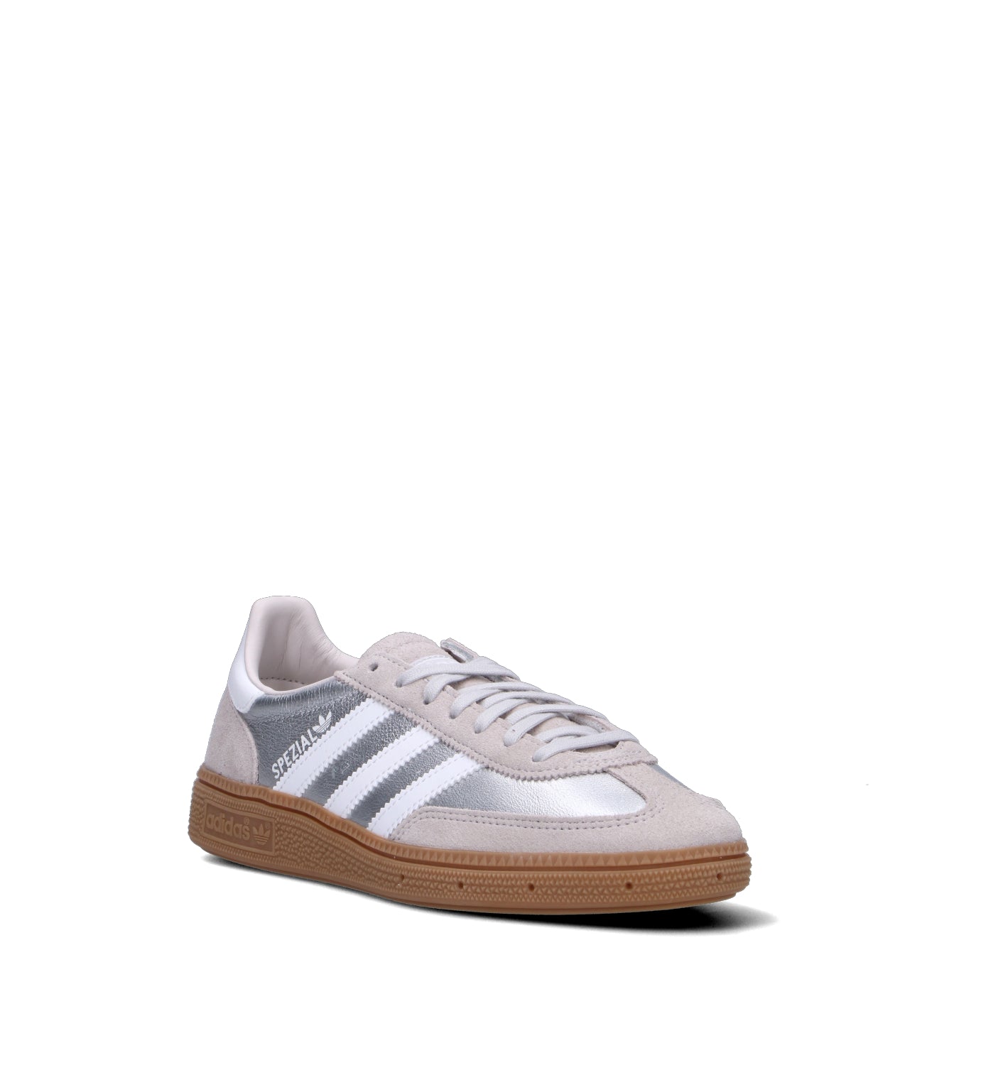ADIDAS HANDBALL SPEZIAL Sneaker tagazzo argento in pelle