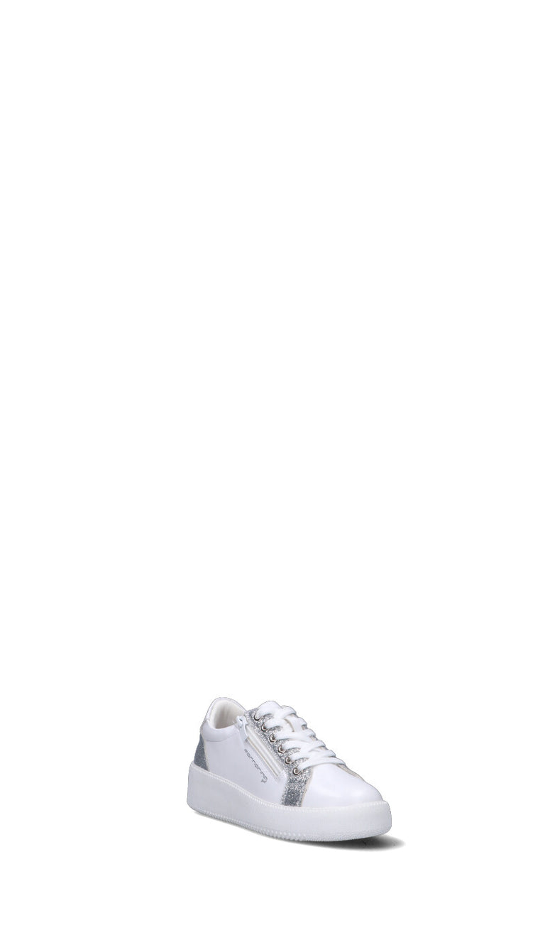 FORNARINA Sneaker bimba bianca/argento