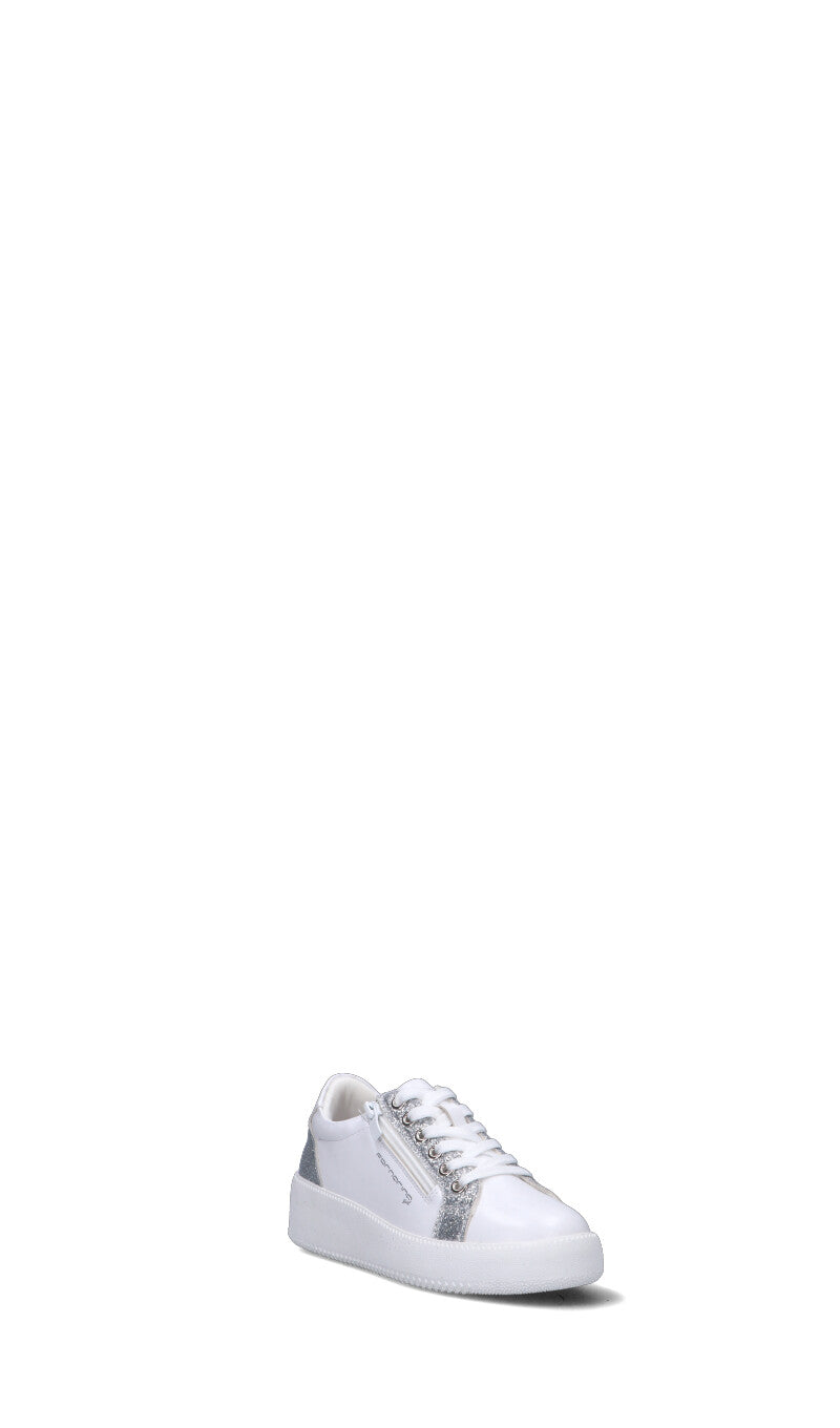 FORNARINA Sneaker bimba bianca/argento