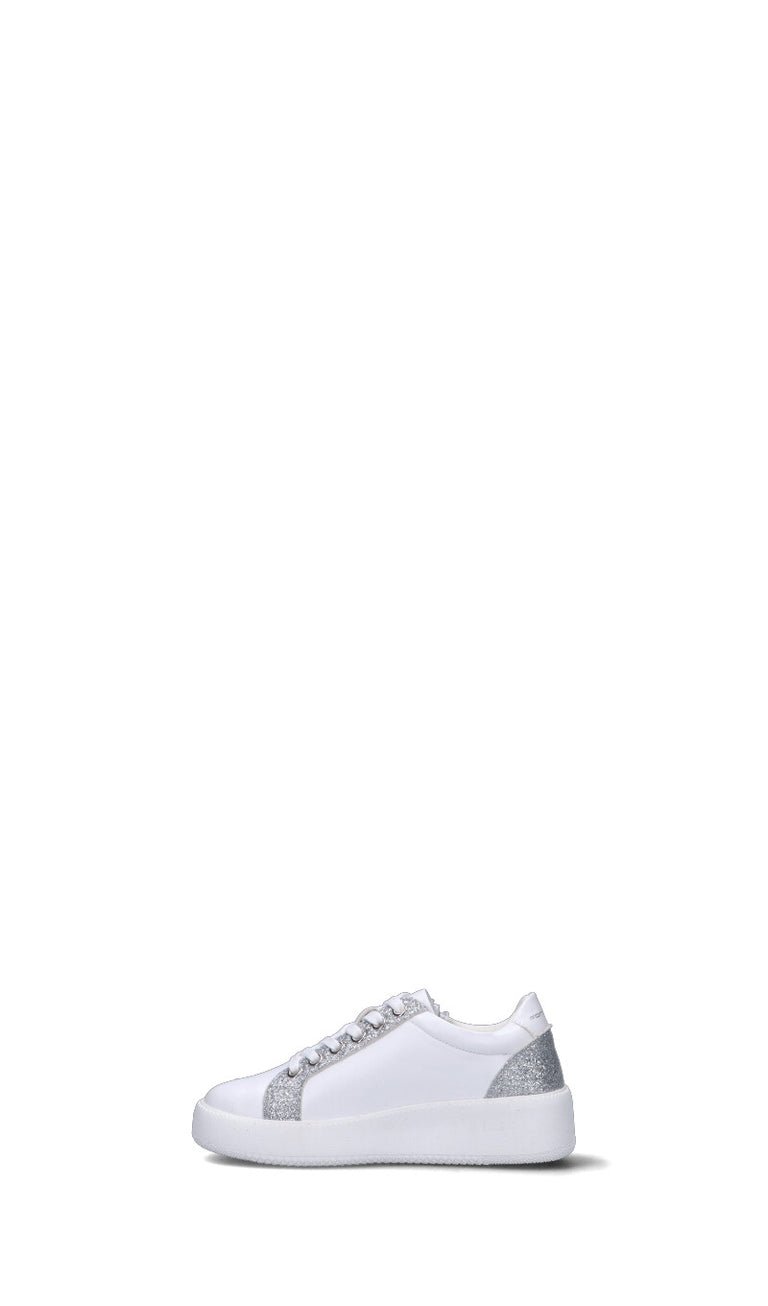 FORNARINA Sneaker bimba bianca/argento