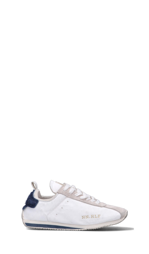 NINE AN HALF Sneaker uomo bianca in pelle