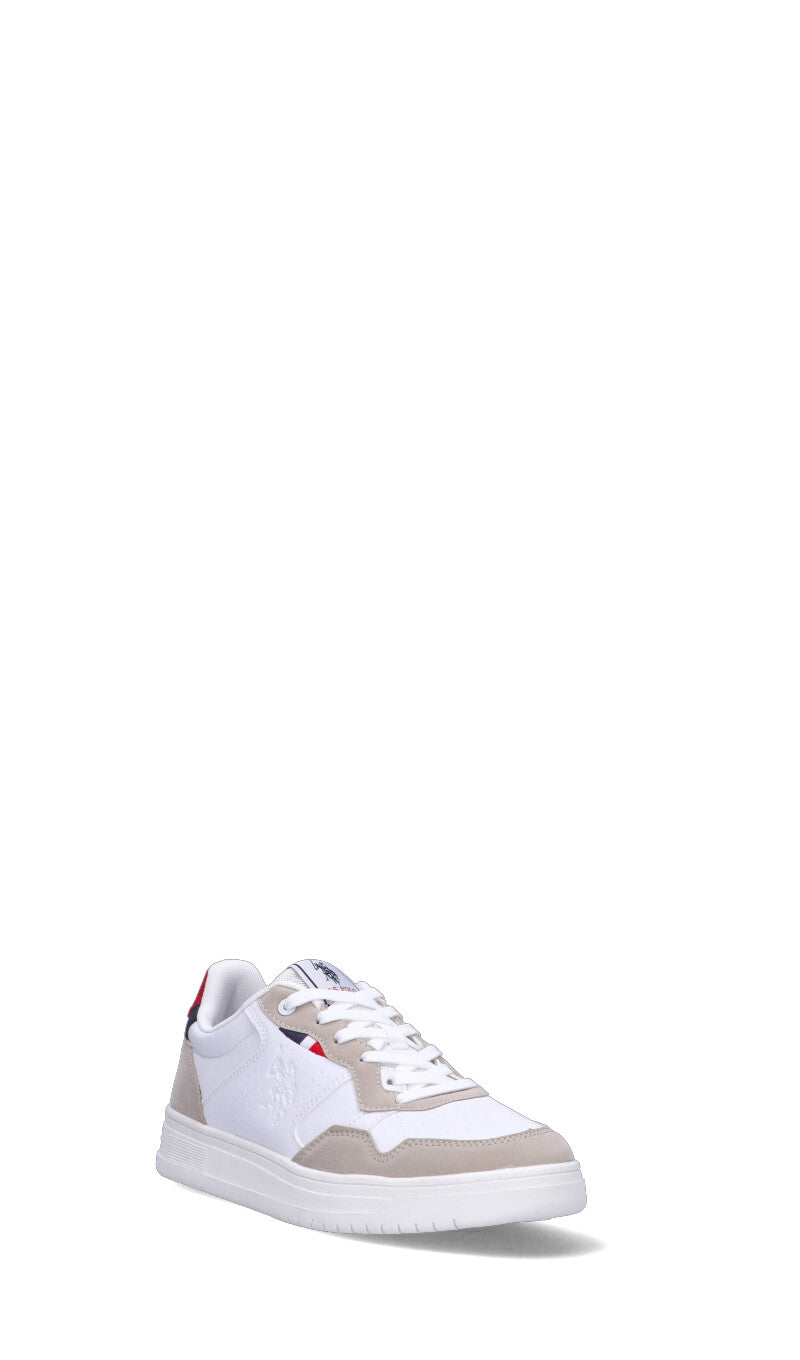 U.S. POLO ASSN. Sneaker uomo bianca/rossa/beige