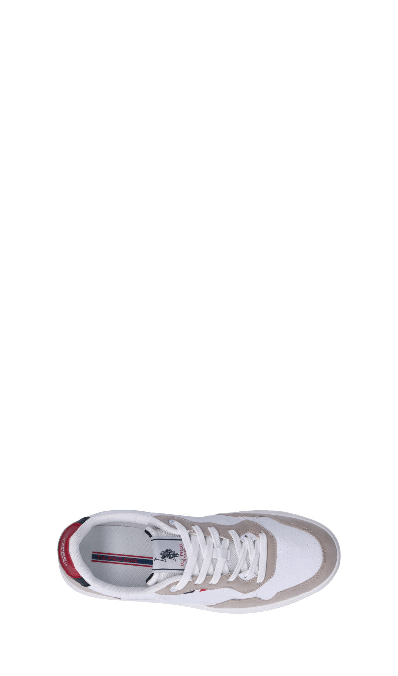U.S. POLO ASSN. Sneaker uomo bianca/rossa/beige