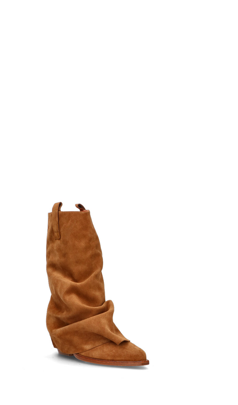 LEMARE' Stivale donna tabacco in suede
