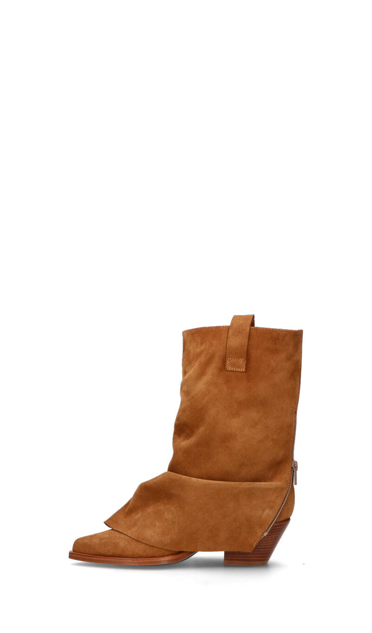 LEMARE' Stivale donna tabacco in suede