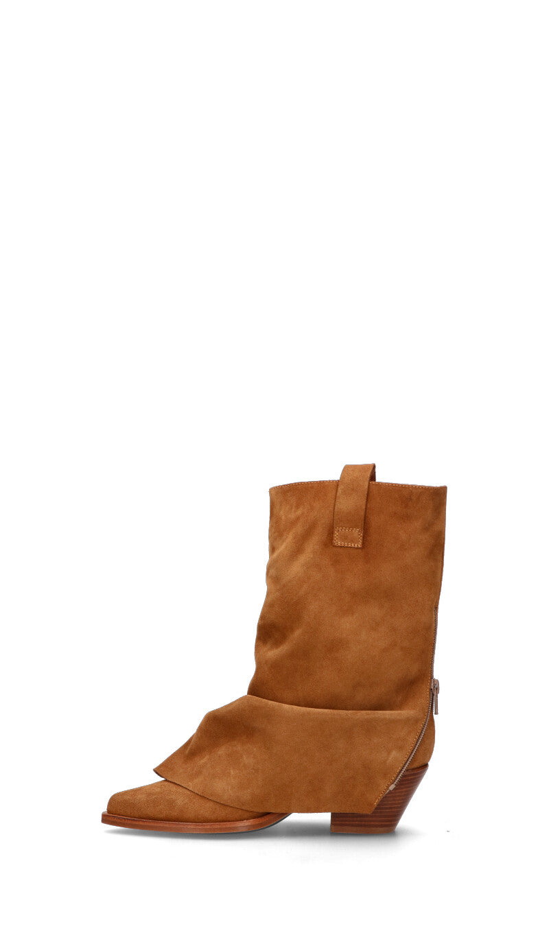 LEMARE' Stivale donna tabacco in suede