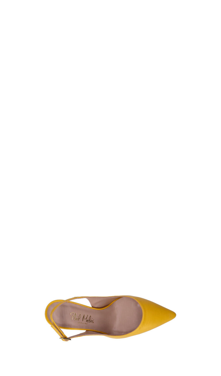 PHIL MELVIS Slingback donna gialla in pelle