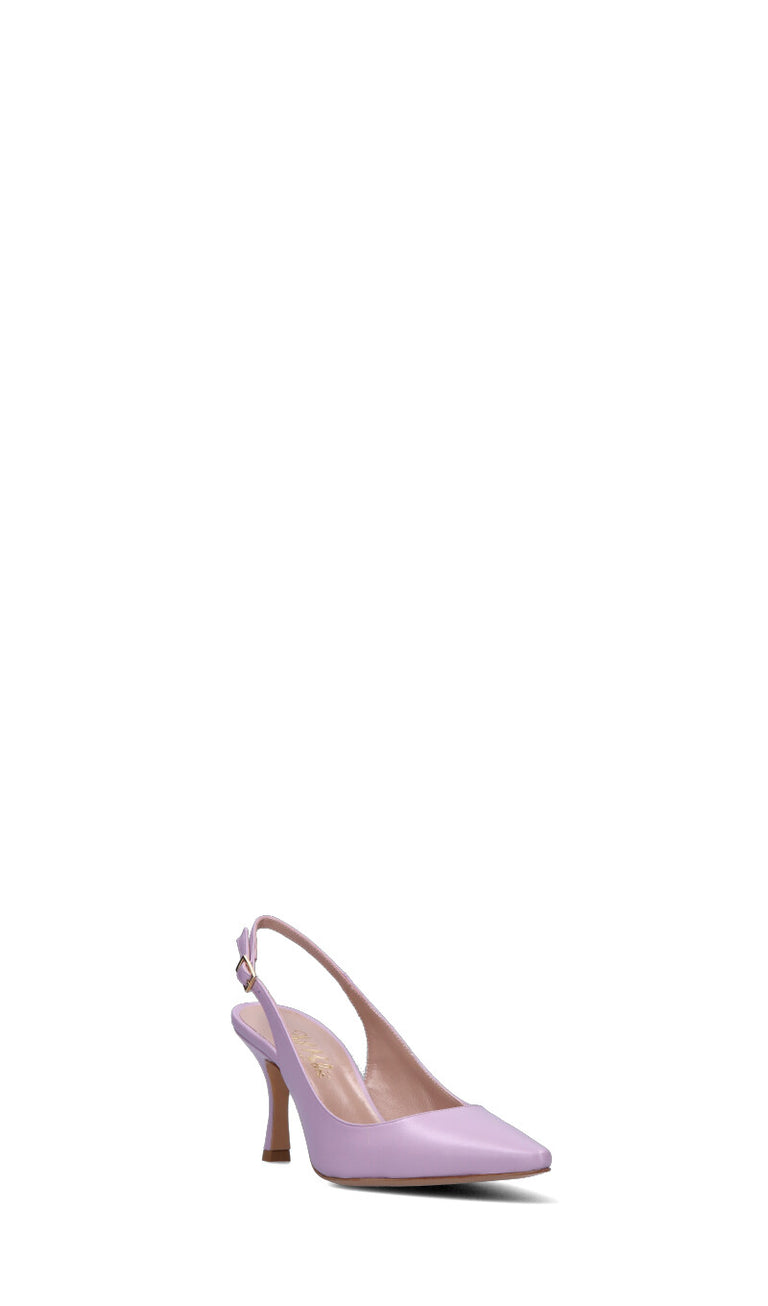 PHIL MELVIS Slingback donna lilla in pelle